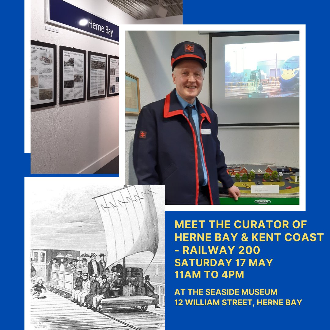 theSeasideMuseum (@seasidemuseum) on Twitter photo Meet <a href="/HerneBayRailway/">Herne Bay Railway Historian</a> curator of our latest exhibition Herne Bay & Kent Coast - #Railway200 tomorrow 17 May, 11 to 4
Exhibition supported by <a href="/Se_Railway/">Southeastern</a> <a href="/screenarchive/">Screen Archive SE</a>
<a href="/hornby/">Hornby</a> <a href="/RailDepartures/">UK Departure Boards</a>
#HerneBay #CommunityMuseum #MeettheCurator #WhatsOnInHerneBay #VisitLocal #SupportLocal Meet <a href="/HerneBayRailway/">Herne Bay Railway Historian</a> curator of our latest exhibition Herne Bay & Kent Coast - #Railway200 tomorrow 17 May, 11 to 4
Exhibition supported by <a href="/Se_Railway/">Southeastern</a> <a href="/screenarchive/">Screen Archive SE</a>
<a href="/hornby/">Hornby</a> <a href="/RailDepartures/">UK Departure Boards</a>
#HerneBay #CommunityMuseum #MeettheCurator #WhatsOnInHerneBay #VisitLocal #SupportLocal