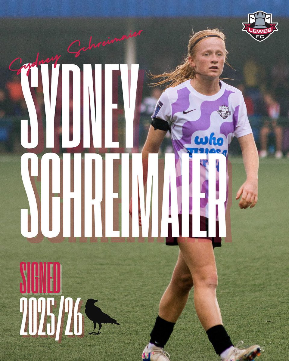 Sydney Schreimaier 🤝 Lewes FC

We are delighted to announce that Sydney has signed with us for the 2025/26 season 😍

#COYR🔴⚫️
#TheNextChapter