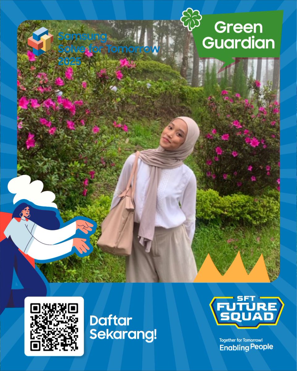 radristya's tweet photo. Hai! Aku Regina siap ikut Samsung Solve for Tomorrow 2025! Lewat program ini, aku mau belajar, berinovasi, dan bikin prototipe AI berdampak. Yuk, naik level bareng aku! Daftar sekarang di https://t.co/P5VklRbrQx 💡🚀 #SFT_Indonesia_2025 https://t.co/tXZT9Qsd1L