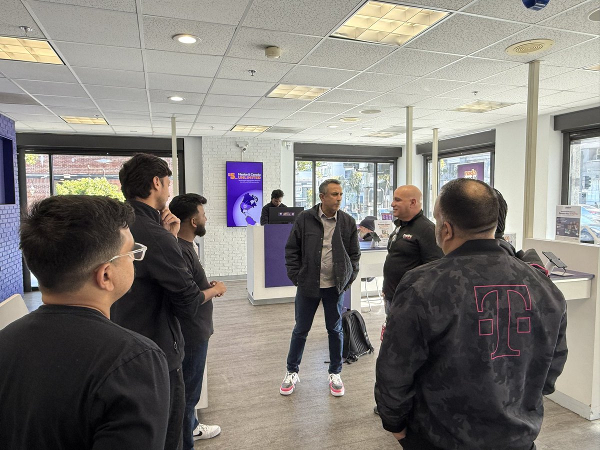Great visit with our T-Mobile COO, Srini, our T-Mobile partners and our Techno team in SF. Thank you for spending quality time with us to listen about our successes and pain points that will help us perform and win more #OneTeam