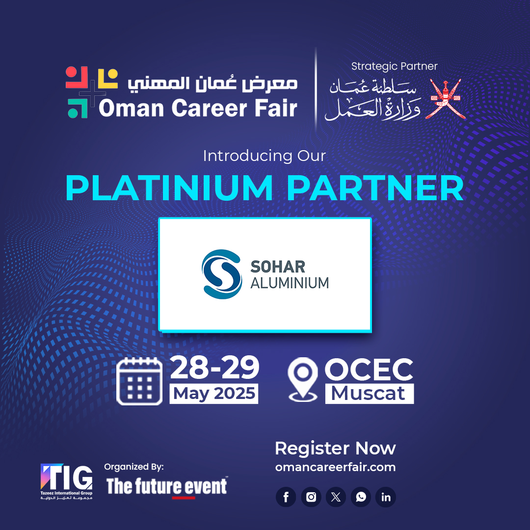 TazeezGroup's tweet photo. We are truly honored to welcome Sohar Aluminium as Platinum Partner at Jordan Business Forum 2025. 

Experience two days of  impactful connections 28–29 May 2025 | OCEC, Muscat  

Showcase your opportunities: https://t.co/DWPPUxupMM 

Empowering talent for a thriving tomorrow. https://t.co/1kZ6q33m9h