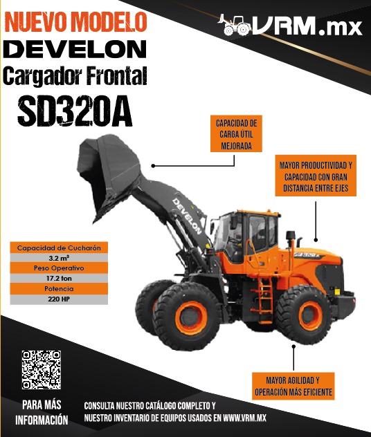 cmic_alianzas's tweet photo. 🚜 ¡Nuevo SD320A de Develon con @VRM_Oficial !
Potente cargador frontal con:
✅ 3.2 m³ de cucharon
✅ 17.2 ton de peso operativo
✅ 220 HP de potencia
✅ Más agilidad y productividad en obra.
🔗 https://t.co/XG5sYLpH3C
#SD320A #MaquinariaPesada #AliadoCMIC https://t.co/DQSYCj2ch3