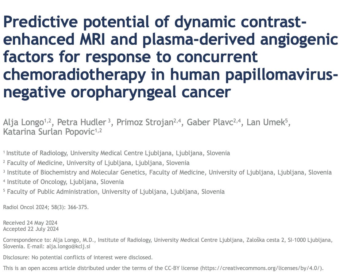 ESNR (@esnrad) on Twitter photo Ready for ECHNR 4-1?
Here's the second paper suggestion waiting for the most interesting #headandneck event!
Longo et al explored early predictors of response to cCRT in HPV-negative oropharyngeal cancer. 
buff.ly/EmwDr8e 
#Neurorad #ThisIsESNR Ready for ECHNR 4-1?
Here's the second paper suggestion waiting for the most interesting #headandneck event!
Longo et al explored early predictors of response to cCRT in HPV-negative oropharyngeal cancer. 
buff.ly/EmwDr8e 
#Neurorad #ThisIsESNR