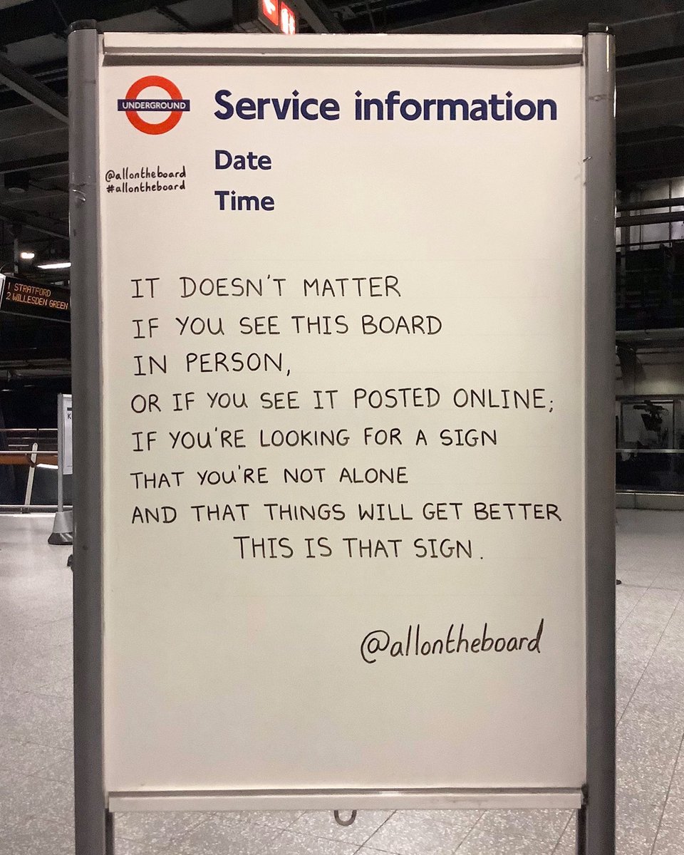 If you’re looking for a sign that you’re not alone and that things will get better, this is that sign.