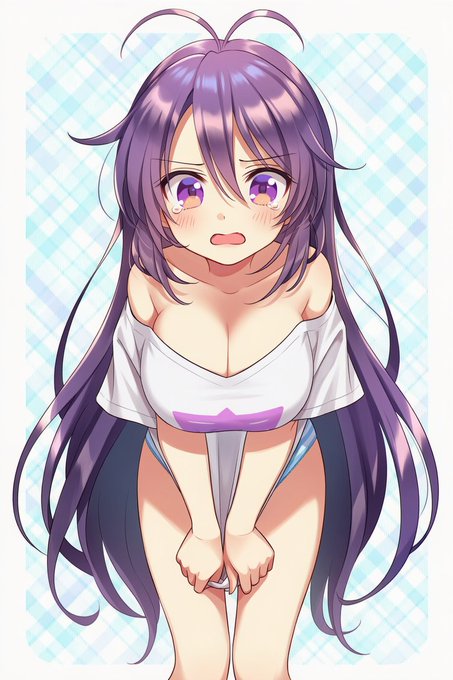 下を隠すのに必死過ぎて上ですごいものを見せてしまう小林さん(うちの子) 