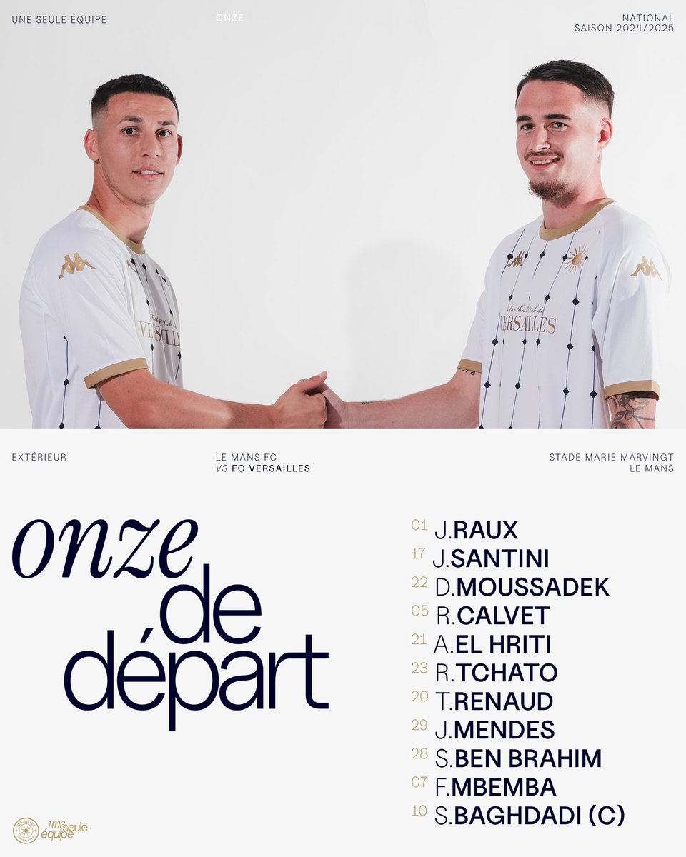 Ce soir c’est cette compo’ ! 🔥

#UneSeuleÉquipe