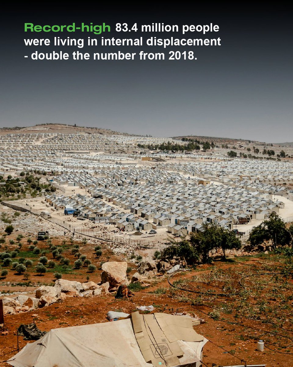 ShelterBox's tweet image. ⚠️ Conflict, disaster, and crisis are forcing people from their homes at an unprecedented rate.

Check out these shocking statistics from this year&apos;s Global Report on Internal Displacement (data from 2024) 💔👇

#IDPs #Displacement #HumanRights #ClimateChange #Conflict #Disaster