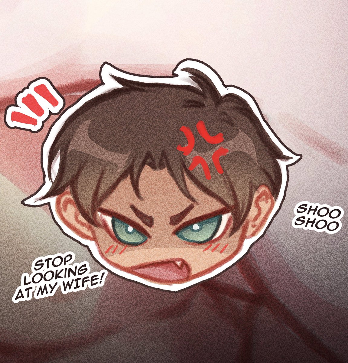 Oh btw I made a very slightly 🤏🏻 safe version for IG (cuz I can’t risk it there haha). He is angy