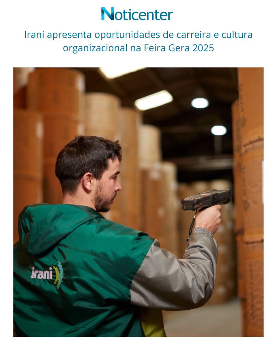 noticenter's tweet image. Uma das principais indústrias de papel e embalagens sustentáveis do Brasil, a Irani será apresentadora da quinta edição da Feira Gera 2025, que acontece entre os dias 22 e 24 de maio, em Joaçaba.

🔗Saiba mais: 

noticenter.com.br/n.php?ID=40067…

#noticenter #irani #joacaba #santacatarina