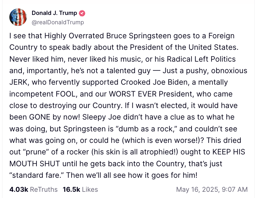 <a href="/mmpadellan/">BrooklynDad_Defiant!☮️</a> This is why Donald Trump had a meltdown.

Love Bruce for this!