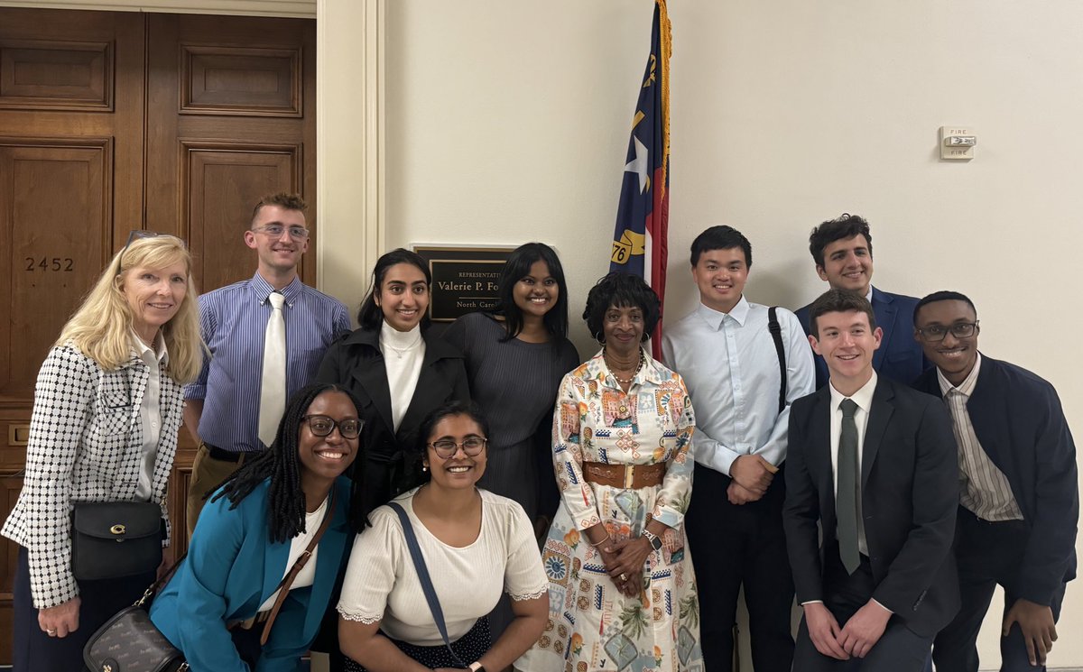 ValerieFoushee's tweet photo. It was great meeting students participating in @DukeU's Initiative for Science and Society this week.

Our district continues to feel the weight of Trump's cuts to research funding, and I will keep working tirelessly to support programs like these which build the next generation of STEM leaders.