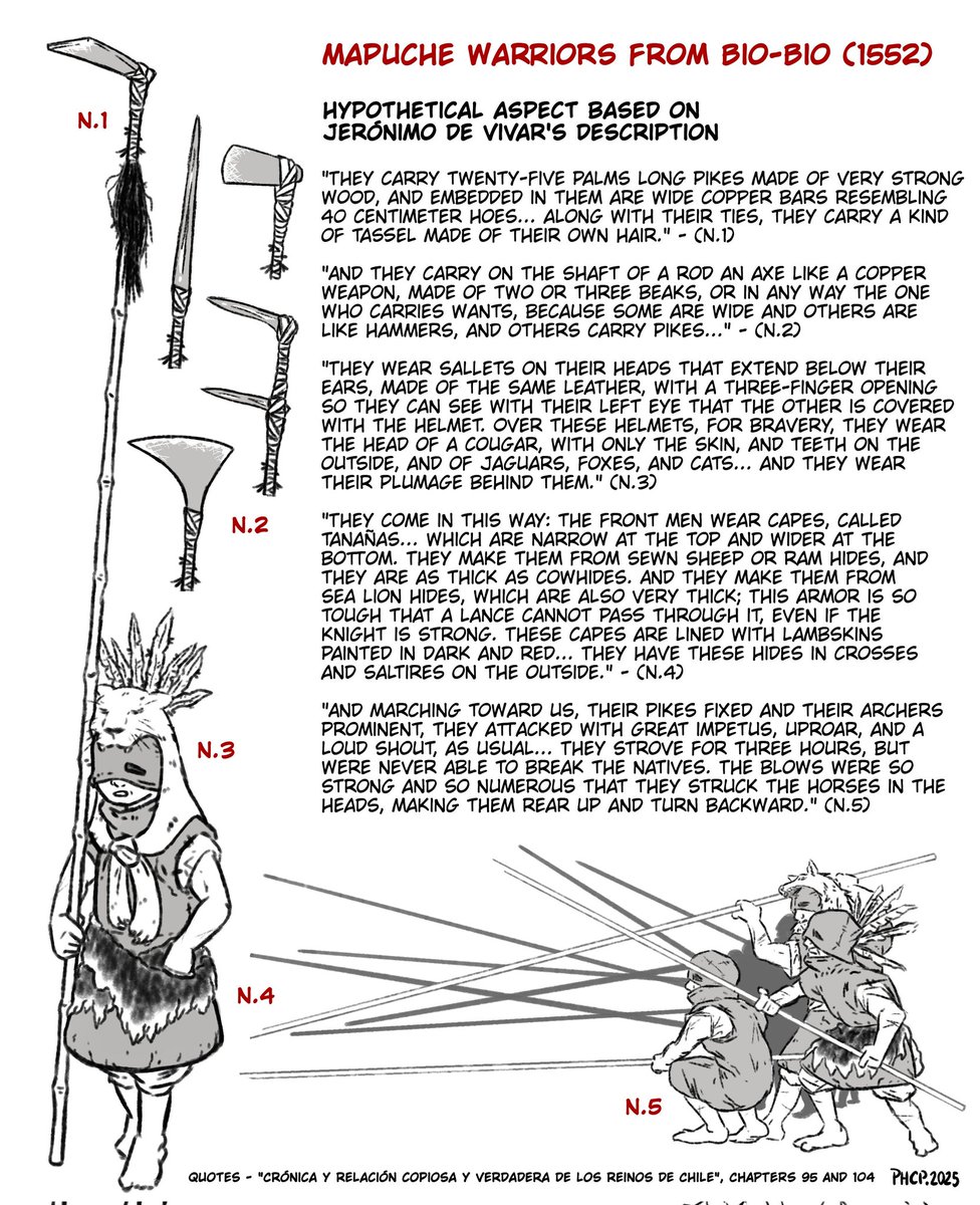 Panoplia mapuche 🌿⚔️ (ESP/ENG)
#art #armor #polearm #history #mapuche #warrior #chile