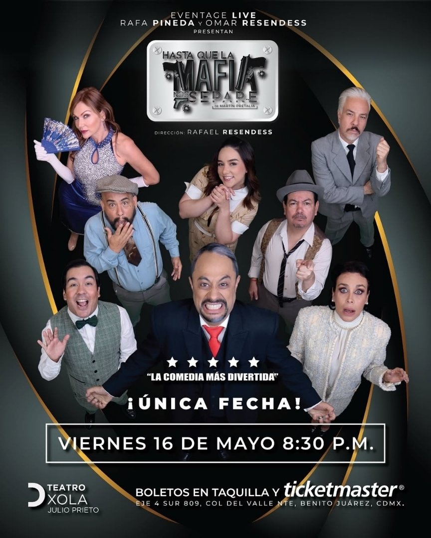 Tenemos Pases dobles para que asistan a "Hasta que la mafia nos separe" HOY 8:30pm en el Teatro Xola

 Únicamente:

🌟Nombre completo
🌟Like y RT
🌟Captura de Pantalla de que nos sigues en Instagram 

instagram.com/venalteatromx?…

Ganadores al azar 🎉