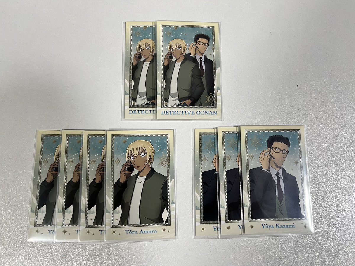 r_91__96's tweet photo. 【交換】名探偵コナン　隻眼の残像
　　　カードセレクション

求）諸伏高明>大和敢助>上原由衣
　　諸伏&amp;大和&amp;上原

譲）安室透、風見裕也、安室&amp;風見

郵送希望📮
お気軽にお声がけください🙇‍♀️ https://t.co/OkLMsdFf1Y