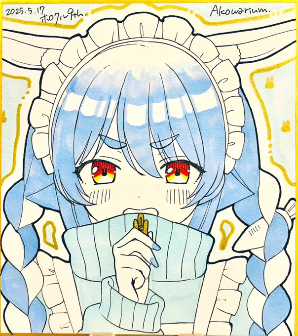 色紙サンプル①〜④ #ホロクル9th #ホロクル