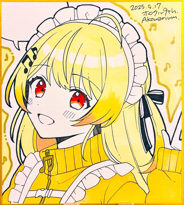 色紙サンプル⑤〜⑧ #ホロクル9th #ホロクル