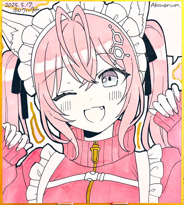 色紙サンプル⑤〜⑧ #ホロクル9th #ホロクル
