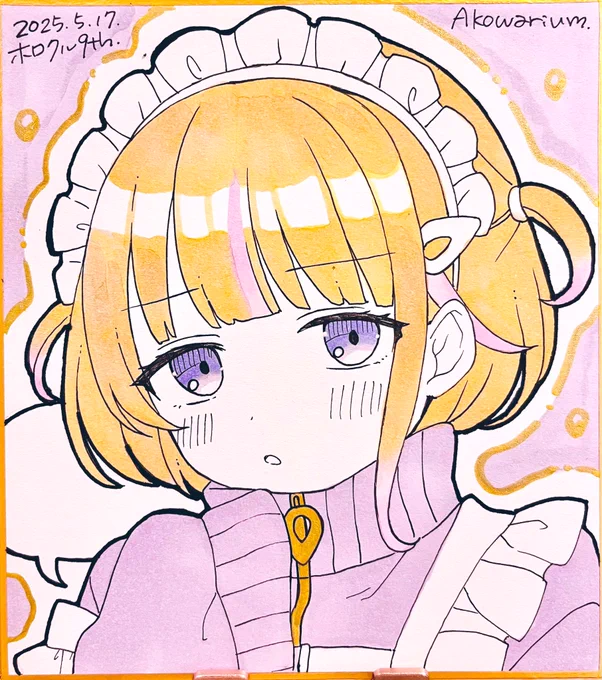 色紙サンプル⑤〜⑧ #ホロクル9th #ホロクル