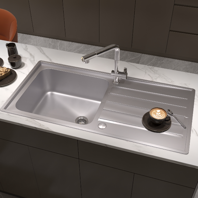 Tired of water splashes and cramped sinks?

Meet our Extra Deep Bowl Stainless Steel Sinks - made for maximum space and minimal splashes!
Perfect for washing large pots and pans with ease.

Available in single bowl and 1.5 bowl version.
Now available online 😉
.
#kitchensinks