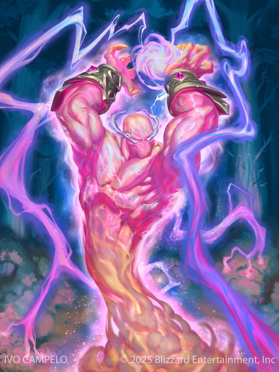 Unleashed Mana Surge  for <a href="/PlayHearthstone/">Hearthstone</a>  <a href="/Blizzard_Ent/">Blizzard Entertainment</a> 
AD: <a href="/leafaske/">Leaf🍃</a> 

Thumbnails and color comps :
 artstation.com/artwork/V29l85