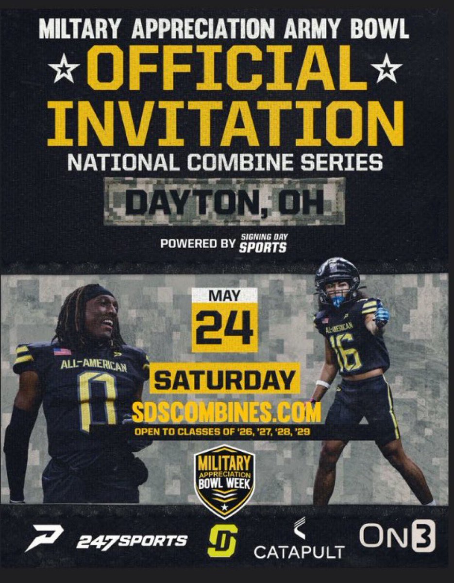 Brayden_payne3's tweet image. Big thanks to @CoachTylerFunk for the combine invite! 💪🏾