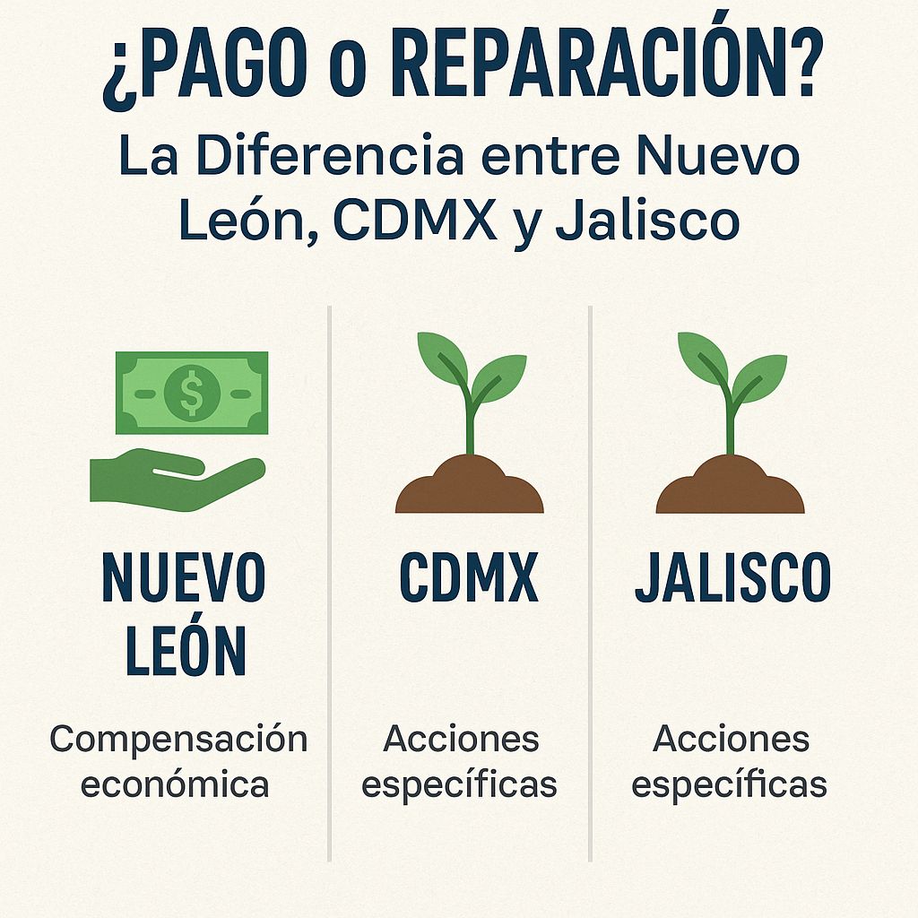Compensaciones Ambientales: ¿Pago o Reparación? La Diferencia entre Nuevo León, CDMX y Jalisco-  redesquintopoder.org.mx/2025/05/16/com… -