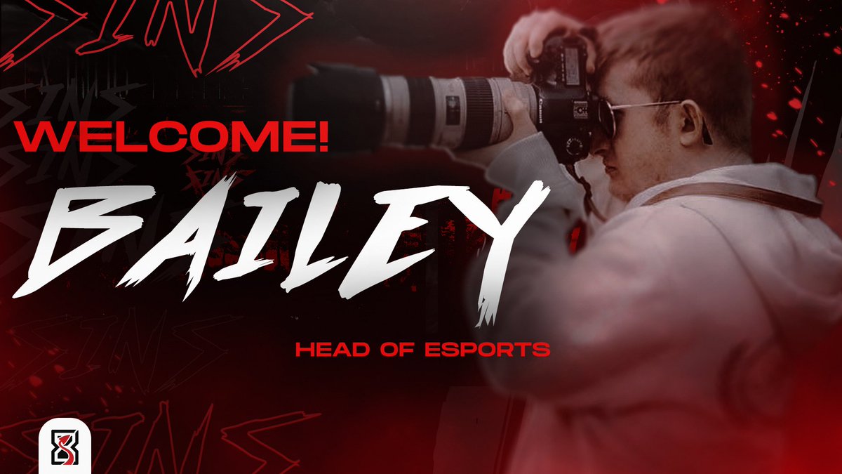 Meet Bailey (@nxtsuuxx), our new Head of Esports! 😈

Bringing experience, structure, and a passion for success, with just enough chaos to fit right in.

Welcome to the madness mate! #8SINSONFIRE