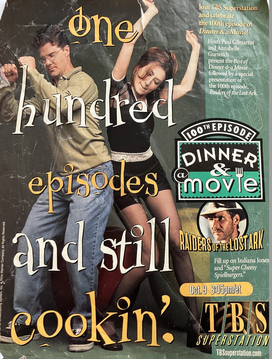AnnabelleGurwitch (@lagurwitch) on Twitter photo It's been 30 years since <a href="/TBSNetwork/">TBS Network</a> <a href="/mentalpod/">Paul Gilmartin</a> & I aired the 1st #dinnerandamovie, this weekend we'll tape a celebration w/ Jason Biggs&JennyMollen. Looking in closet to see if I still have this outfit. Nostalgia alert, more of this to come... It's been 30 years since <a href="/TBSNetwork/">TBS Network</a> <a href="/mentalpod/">Paul Gilmartin</a> & I aired the 1st #dinnerandamovie, this weekend we'll tape a celebration w/ Jason Biggs&JennyMollen. Looking in closet to see if I still have this outfit. Nostalgia alert, more of this to come...