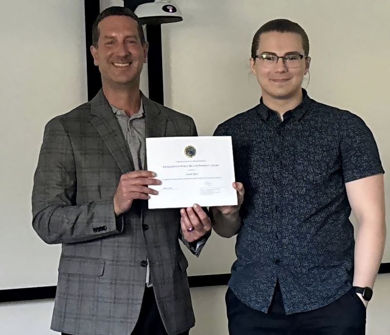 Isaiah Ratz who is currently a PharmD and MPH student was honored this week with the 2025 USPHS Excellence in Public Health Award.