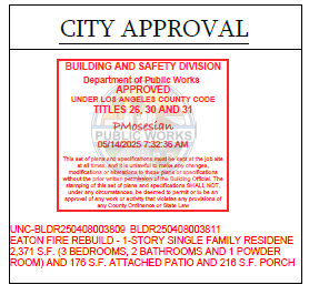 We just pulled one of the first full B-MEP permits to rebuild a home lost in the Eaton Fire. Shirley Taylor, stepped up like a developer and led the charge. Construction starts next week. From ashes to legacy. DM if you or someone you know is ready to rebuild. 🏗️🔥