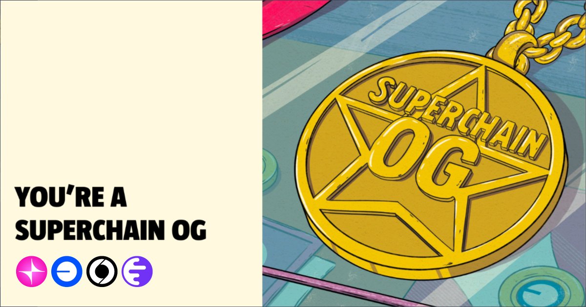 olektweets's tweet photo. I'm an OG of the Superchain through Unichain, Base, Soneium &amp; Ink!

Check your OG status here: https://t.co/oIeBzKmecR https://t.co/iVxkzJr7H8