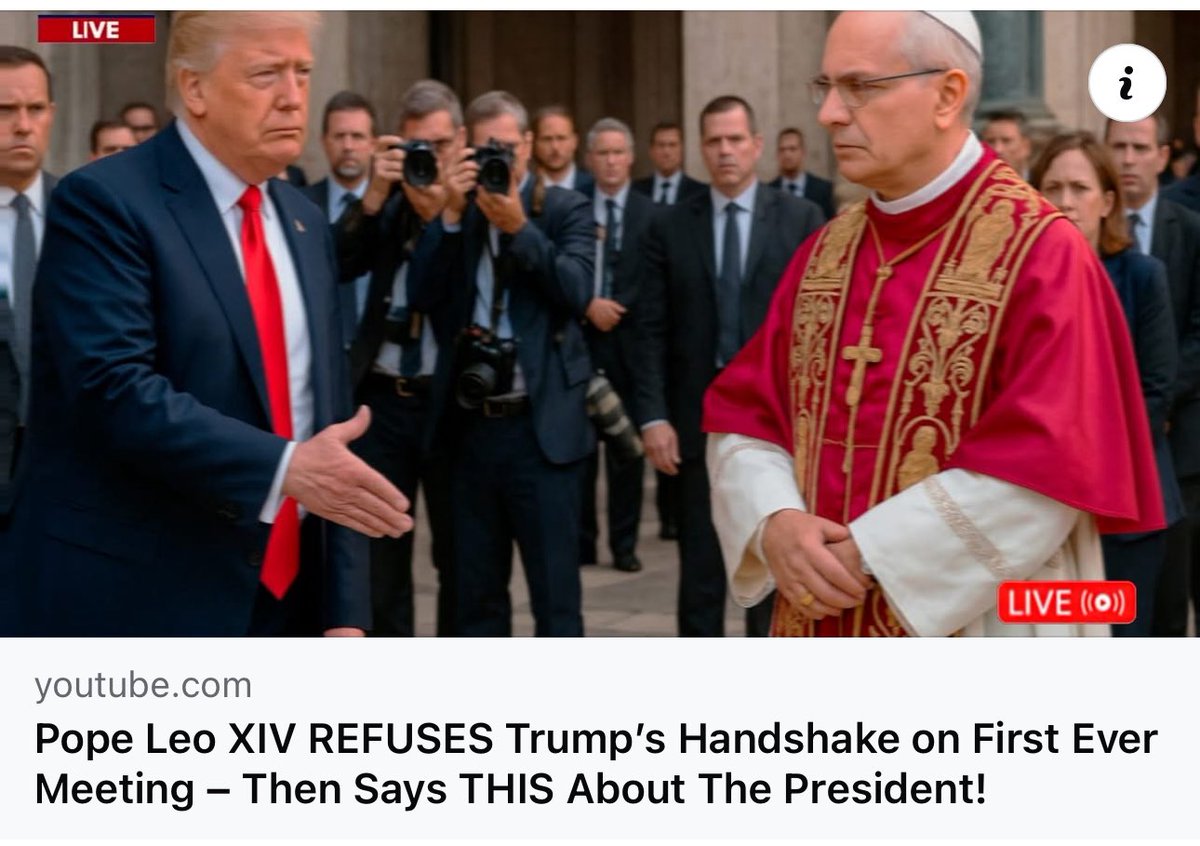 coolpee66's tweet photo. Important Reminder:
Please be careful what you share online—especially about the Holy Father, Pope Leo, and political leaders. AI can create convincing videos and images, but many are fake or misleading. Always verify sources before sharing to prevent spreading false news. Let’s promote truth and responsibility.

God bless.
#ResponsibleSharing #TruthMatters