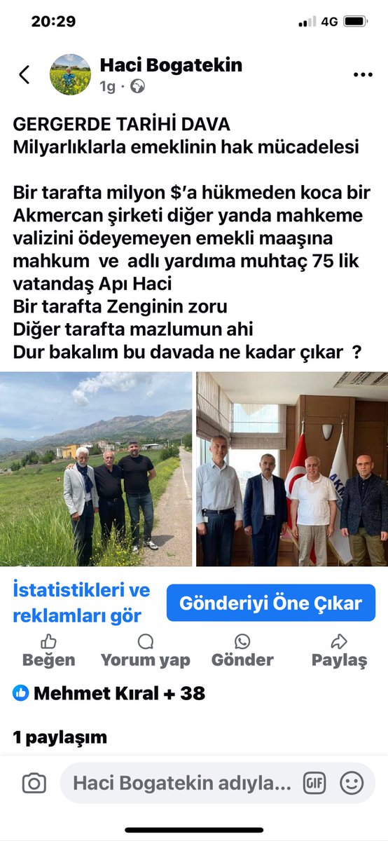 Fakir can derdinde
Zengin et derdinde

Gerger asliye hukuk Mah Akmercan Holding ile M A hkeme masrafını ödeyemeyen  vatandaş Boğatekin arasındaki tazminat davası  görülüyor sizce karar ne çıkar ?