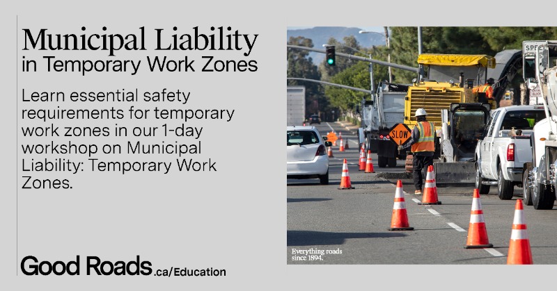 GoodRoads's tweet photo. Unsafe work zones put lives at risk—and your municipality on the hook. Learn how to design compliant, effective traffic control plans in our 2-day course. Get certified. Protect your team. Keep your community safe.
👉 Sign up: https://t.co/X1oAsEurbT
#RoadSafety #WorkZoneTraining