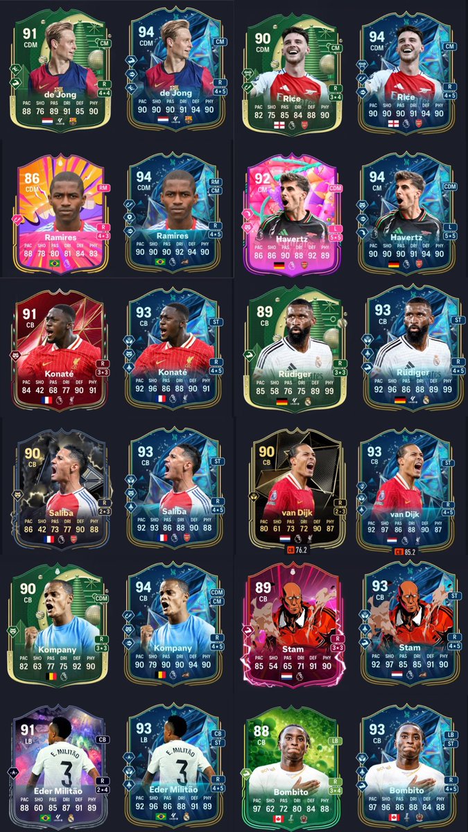 جمعت لكم ابرز الموجودين في تطويرة الوسط والمدافعين !! 🤯🤯🤯🤯😨🔥🔥🔥

- تطويرة الوسط تكلف 125 الف كوينز 💰🔥 ..
- تطويرة المدافعين مجانيه !! 💀💀💀💀🔥

#FC25
