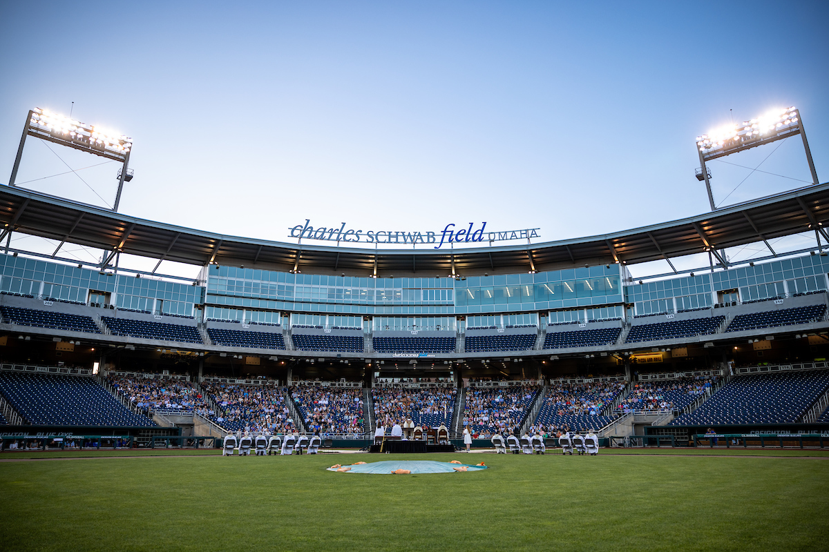 Rev. Daniel S. Hendrickson, SJ, PhD (@preshendrickson) on Twitter photo Presiding over Baccalaureate Mass at <a href="/CharlesSchwabFO/">Charles Schwab Field Omaha</a> is one of my favorite @creighton1878 traditions. It looks like beautiful weather to recognize the hard-working #Classof2025 about set the world on fire with some well-earned fireworks tonight at 7! #CreightonGrad Presiding over Baccalaureate Mass at <a href="/CharlesSchwabFO/">Charles Schwab Field Omaha</a> is one of my favorite @creighton1878 traditions. It looks like beautiful weather to recognize the hard-working #Classof2025 about set the world on fire with some well-earned fireworks tonight at 7! #CreightonGrad