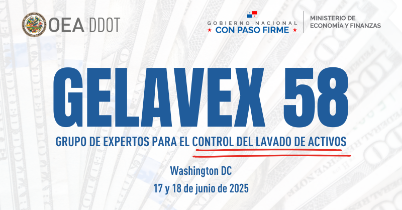 📌 Los próximos 17 y 18 de junio de 2025 se celebra en Washington D.C. 🇺🇸 la 58ª Reunión del Grupo de Expertos para el Control del Lavado de Activos (#GELAVEX), actualmente bajo la Presidencia de la República de #Panamá 🇵🇦 y la vicepresidencia de la República #Argentina 🇦🇷.

📍La