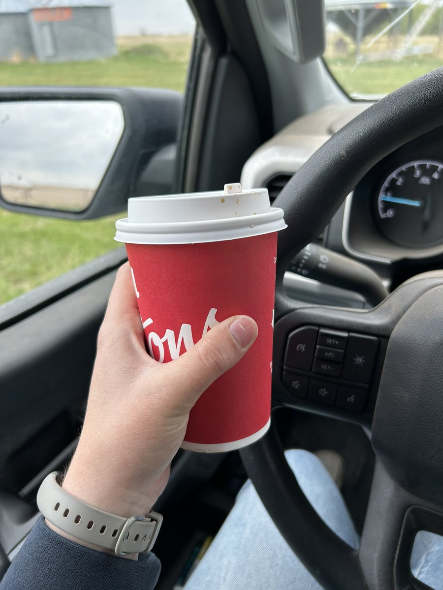 You know you work with some pretty awesome farmers when they surprise ya with a Tim’s drop off. Much appreciated on this cooler Friday! #lovemyjob