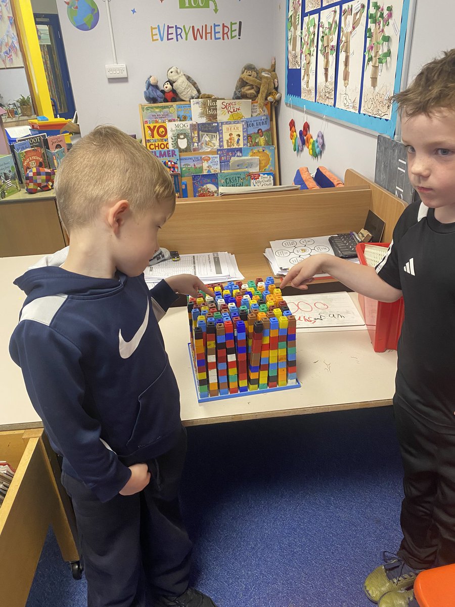 What fantastic Resilience Rangers! These two set themselves the challenge of making a thousand cube! It took lots of patience and promoted lots of maths talk . Well done!!!
