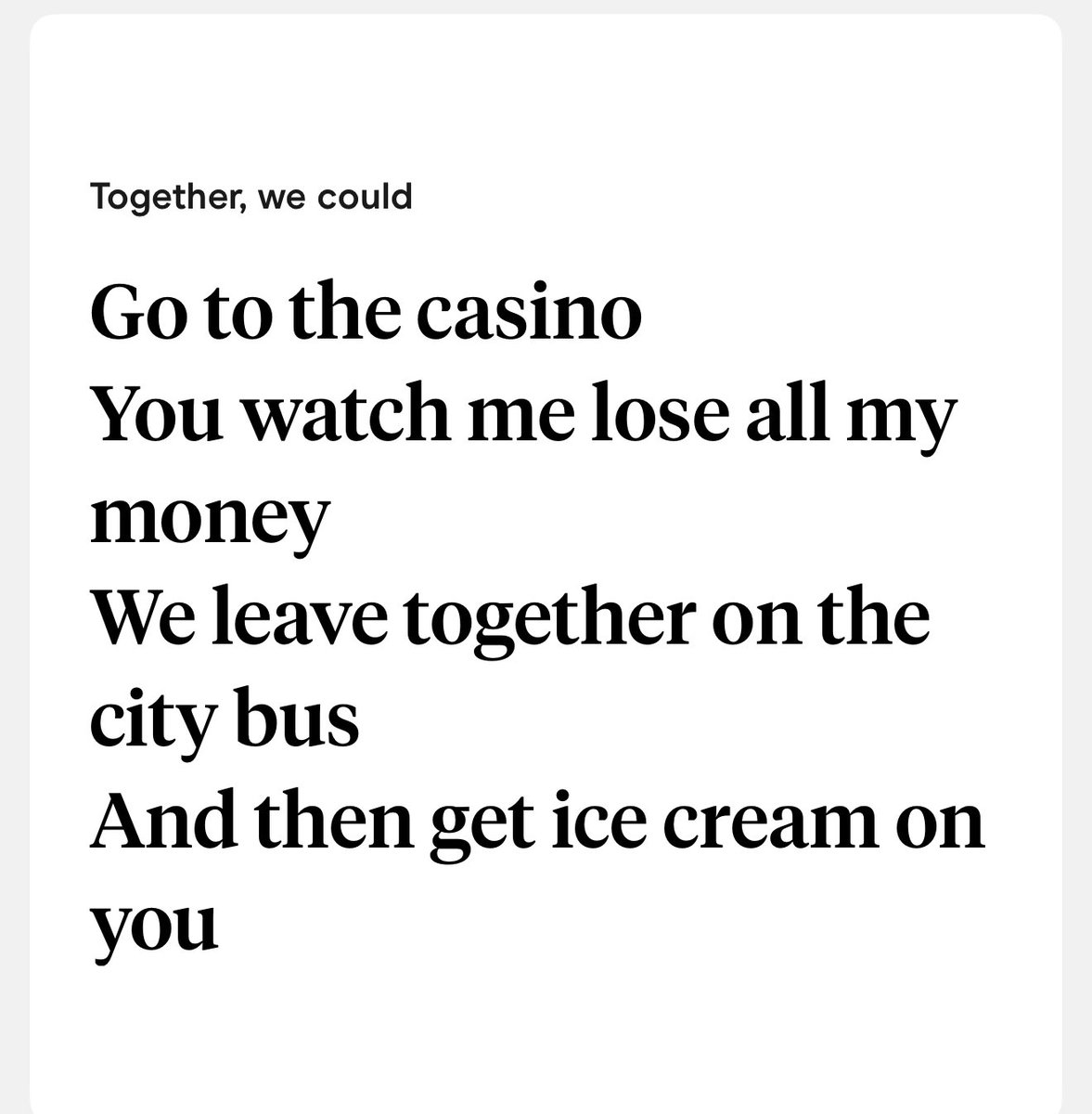 This prompt alone has gotten me more matches then I deserve