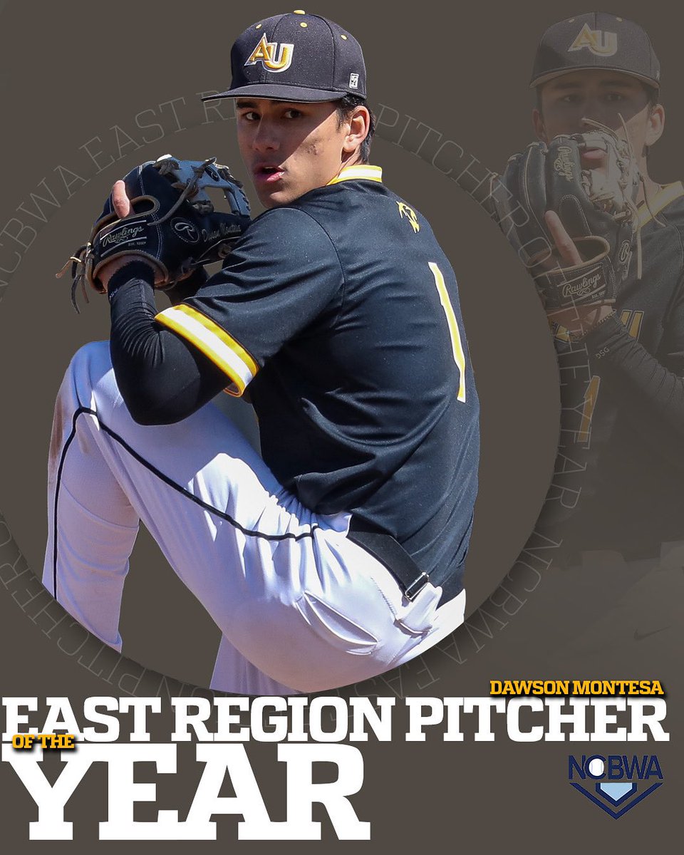 AdelphiBaseball's tweet image. 𝙀𝘼𝙎𝙏 𝙍𝙀𝙂𝙄𝙊𝙉 𝙋𝙄𝙏𝘾𝙃𝙀𝙍 𝙊𝙁 𝙏𝙃𝙀 𝙔𝙀𝘼𝙍
Congrats Dawson on being named the @NCBWA East Region Pitcher of the Year‼️
#pawsup🐾
