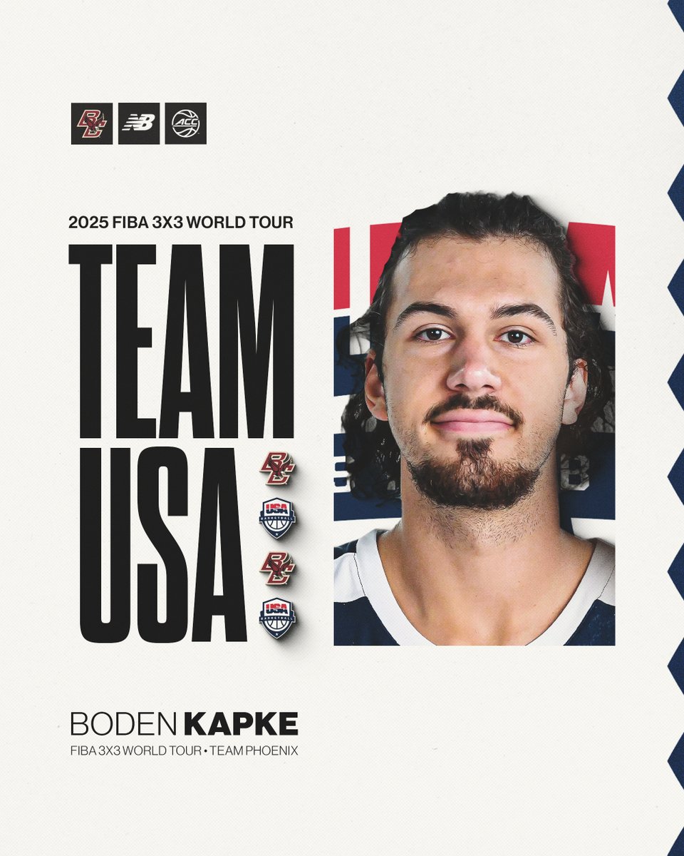 BC Men's Basketball (@bcmbb) on Twitter photo Best of luck to incoming Eagle <a href="/BodenKapke/">Boden Kapke</a> who will be representing USA Basketball at the Xiโan Chi Challenger, as part of the 2025 FIBA 3x3 Menโs Pro Circuit
Read more: bit.ly/3GXj1Bv Best of luck to incoming Eagle <a href="/BodenKapke/">Boden Kapke</a> who will be representing USA Basketball at the Xiโan Chi Challenger, as part of the 2025 FIBA 3x3 Menโs Pro Circuit
Read more: bit.ly/3GXj1Bv