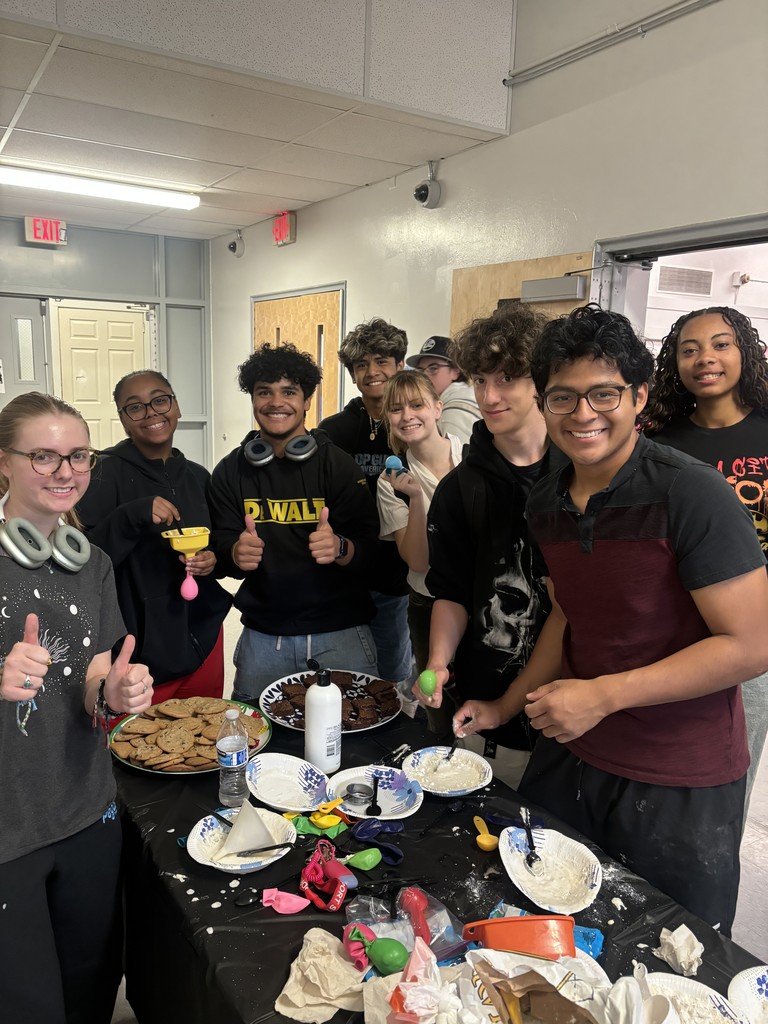 The week the Prevention &amp; Alliance club did a table during lunch to make DIY Stress balls. The students then walked around asking each other what they can do to promote healthy habits and de-stress. Great timing with all the testing going on this week!