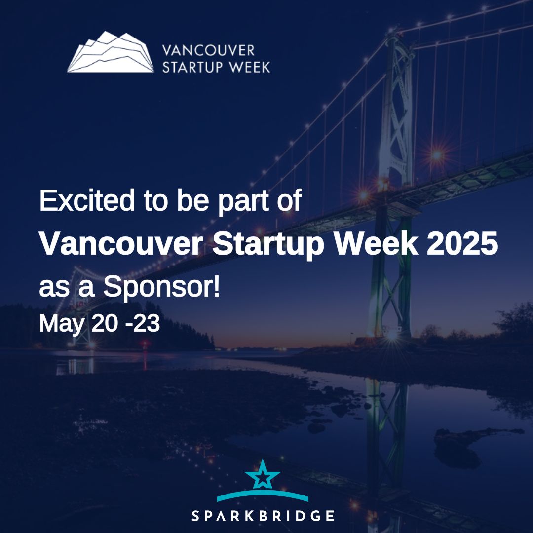 Sparkbridgeca's tweet photo. We're thrilled to be part of Canada's vibrant startup ecosystem as a sponsor of Vancouver Startup Week!
Join us at the Opening Reception & Ecosystem Showcase, presented by Google Cloud, from May 20-23 at Science World.
@vanstartupweek
#spaekbridgeincubator #startupweek https://t.co/uUomFNbLjA