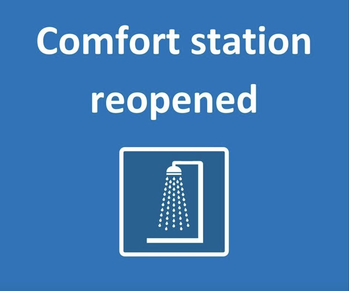The Comfort Station has reopened for the season as of Friday, May 16th. Thank you to all our visitors for your patience and understanding as our staff have been working hard to reopen the facility.