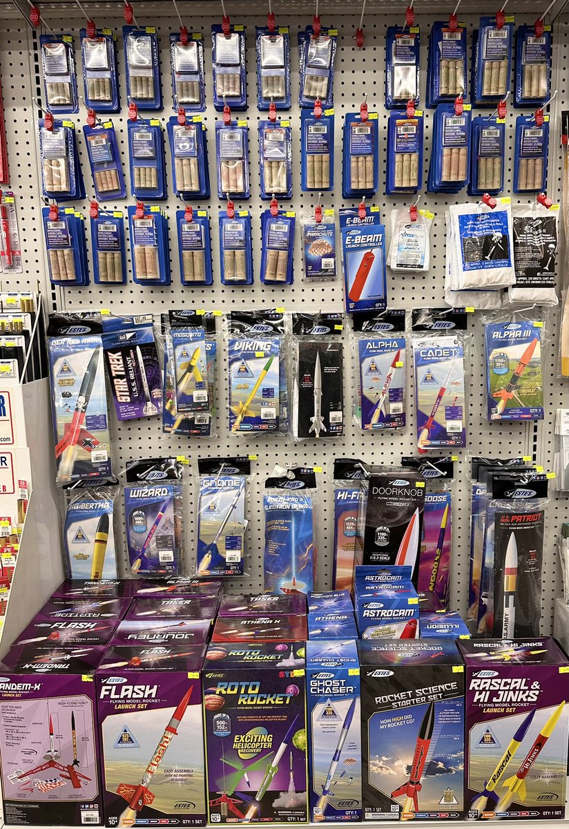 TGIF! End the week with a new model rocket kit. We have all the supplies to get started. 
Stop by today! 🚀