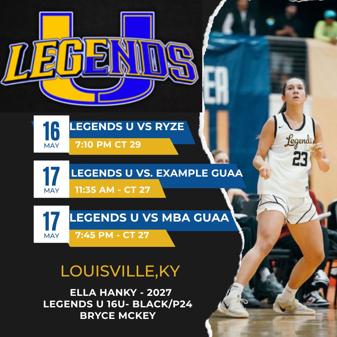 Ella Hanky (@ellahanky_23) on Twitter photo Come check out our team this weekend at The Classic in Louisville! Let's Go! ππ#BTA <a href="/Legends_Bball/">Legends U Basketball</a> <a href="/BryceMcKey/">Bryce McKey</a> <a href="/JrAllStarBB/">Jr. All-Star Girls Basketball</a> <a href="/SelectEventsBB/">Select Events Basketball</a> <a href="/uagirlsbasketb1/">Upper Arlington Girls Basketball</a> <a href="/CoachAaronBock/">Aaron Bock</a> Come check out our team this weekend at The Classic in Louisville! Let's Go! ππ#BTA <a href="/Legends_Bball/">Legends U Basketball</a> <a href="/BryceMcKey/">Bryce McKey</a> <a href="/JrAllStarBB/">Jr. All-Star Girls Basketball</a> <a href="/SelectEventsBB/">Select Events Basketball</a> <a href="/uagirlsbasketb1/">Upper Arlington Girls Basketball</a> <a href="/CoachAaronBock/">Aaron Bock</a>