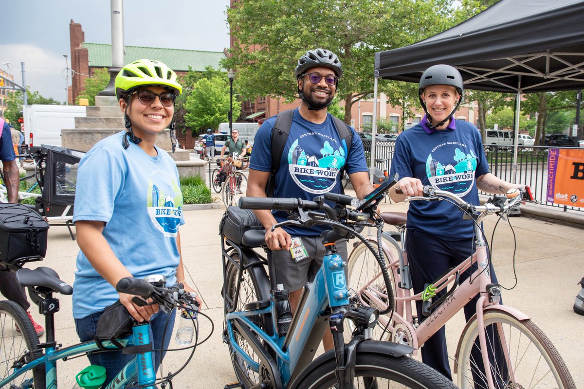 MDOTMTAHolly's tweet image. I was proud to join @BmoreCityDOT, @FaithPLeach, @MarylandDOT, @BaltoMetroCo, &amp;amp; @bikemorebmore this morning to celebrate #BikeToWorkWeek! Biking &amp;amp; transit are a great pair &amp;amp; all @mtamaryland buses &amp;amp; trains accomodate bikes.