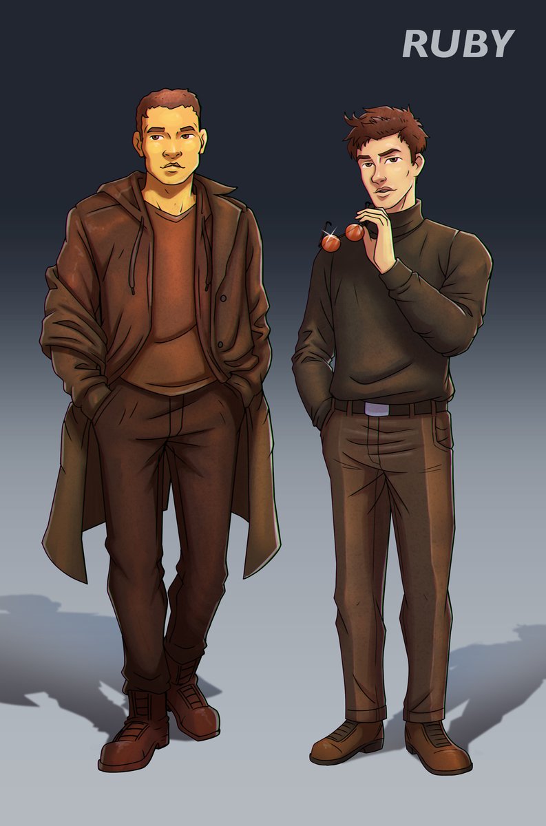 ruby33836's tweet image. Frank 🧥 &amp;amp; Matt 🕶️ style and attitude side by side. Matt’s never without his signature shades, and Frank’s always ready for anything. 💼🔥

#DigitalArtist #artwork #art #digitalart
