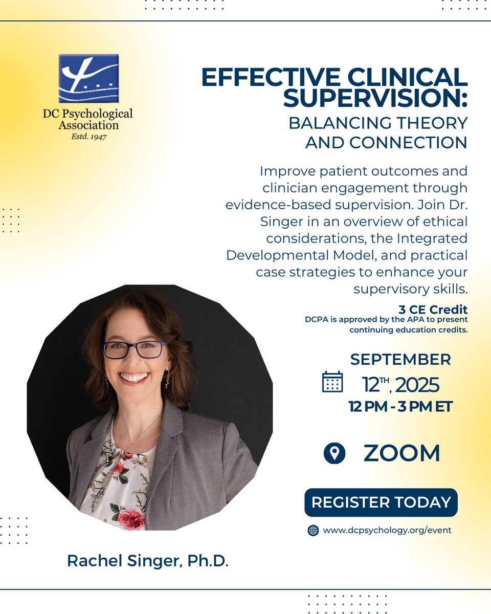 Join us for this insightful workshop to explore ethical considerations, the Integrated Developmental Model, and practical strategies for transformative supervision. Please note the date change.

Secure your spot by visiting our Linktree for more information and to register!